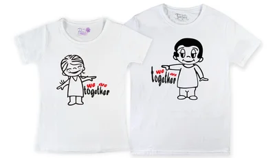 Прикольные футболки: парные - we are together